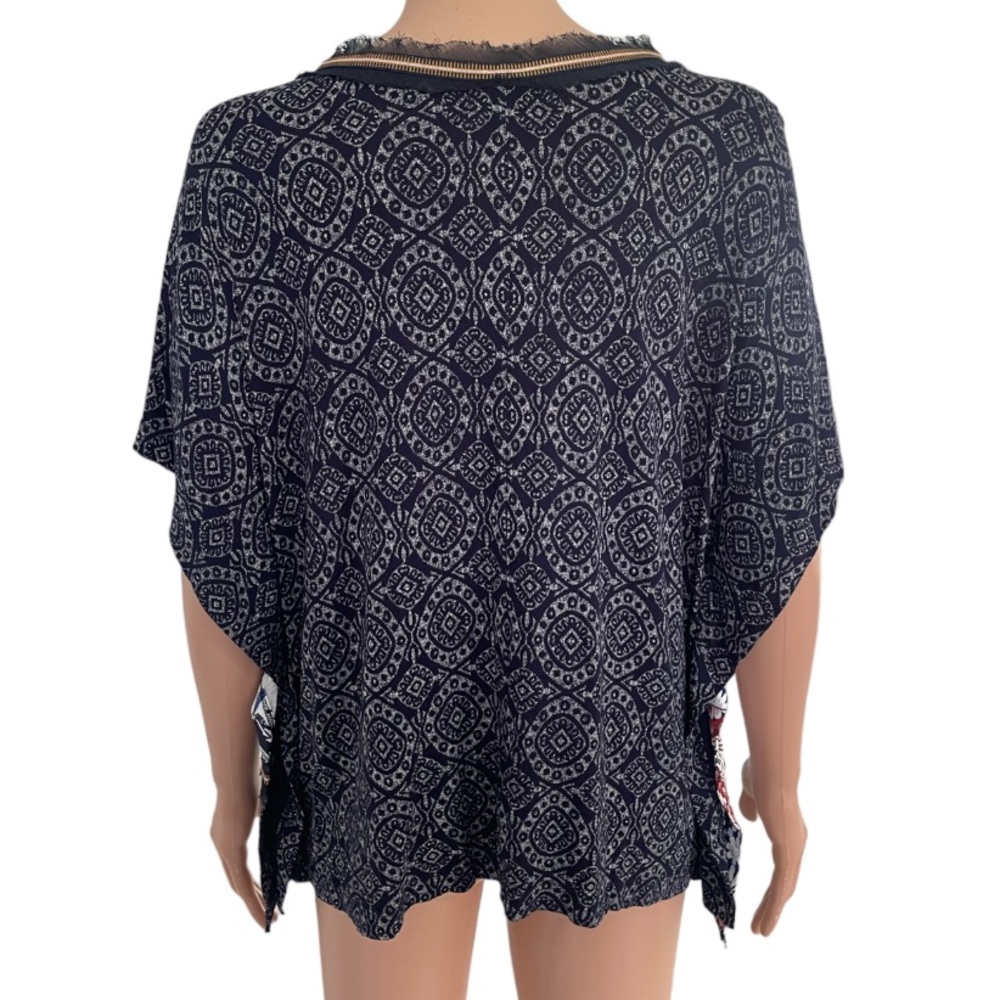 Desigual Women's Bobbie Short Sleeve T-Shirt Poncho Style - Picture 8 of 14